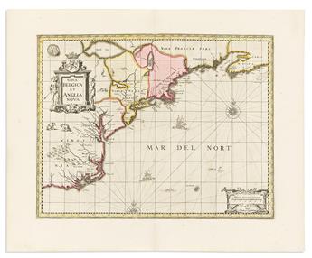 (AMERICAN EAST COAST.) Pieter Schenk; and Gerard Valk. Nova Belgica et Anglia Nova.                                                              